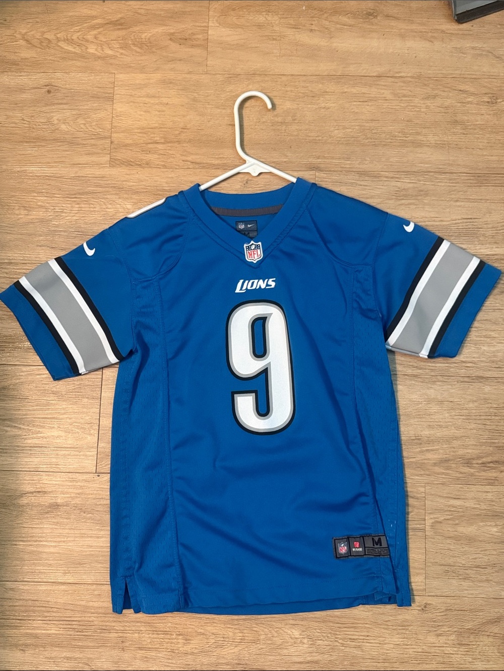 Nike Kids Blue Detroit Lions #9 Football Jersey